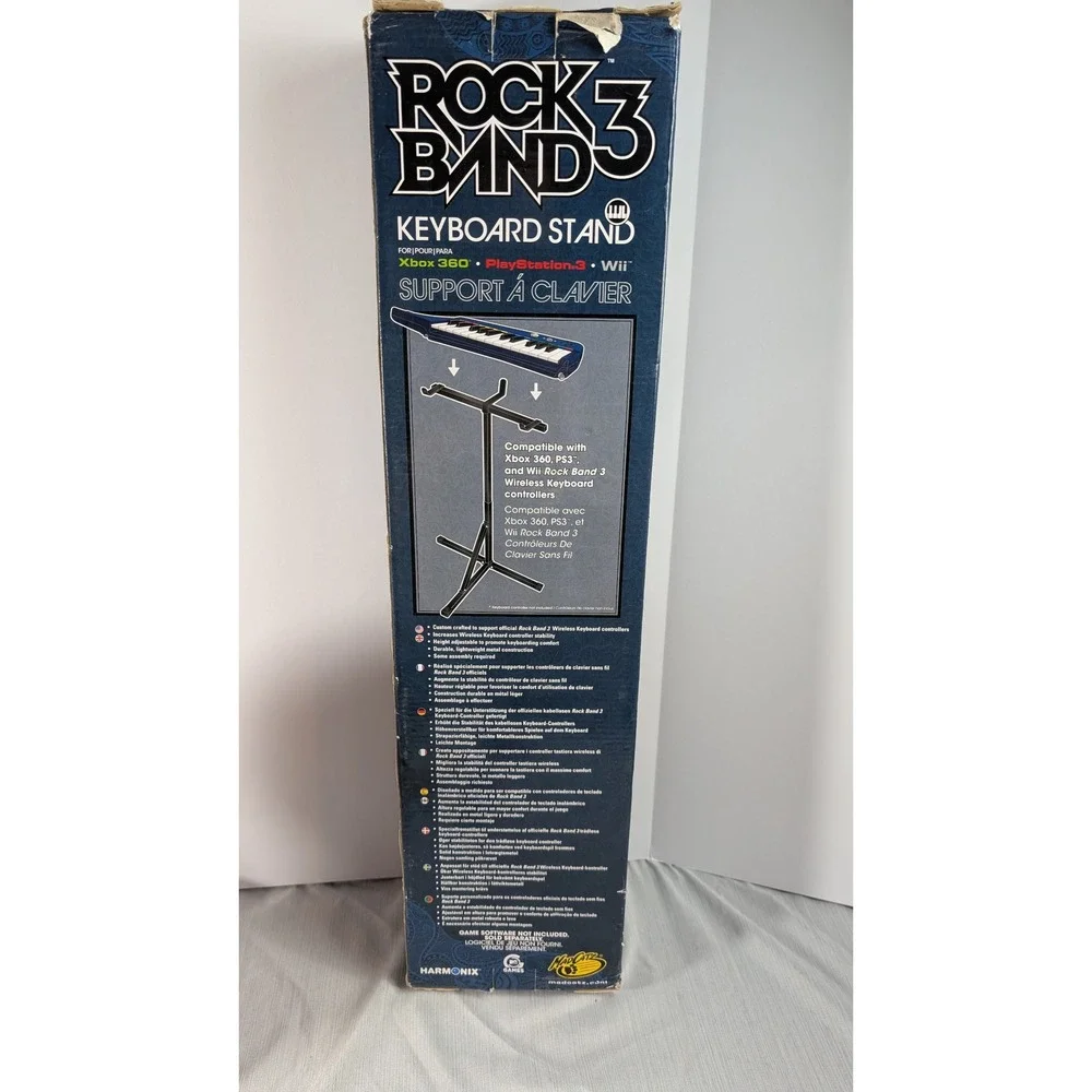 Mad Catz Rock Band 3 Keyboard Stand G00-RB3 Black Xbox 360 PS3 Wii Adjustable